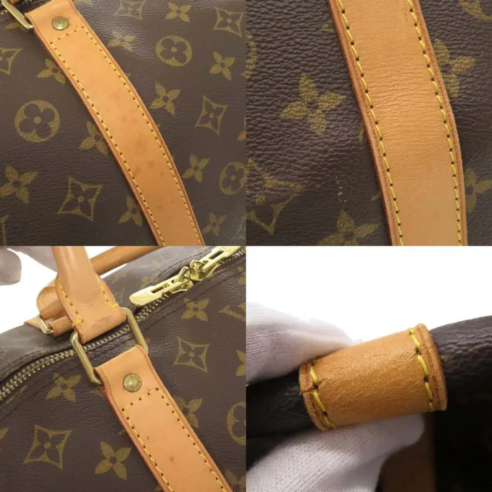 LOUIS VUITTON Brown Monogram Keepall 60 Boston Bag